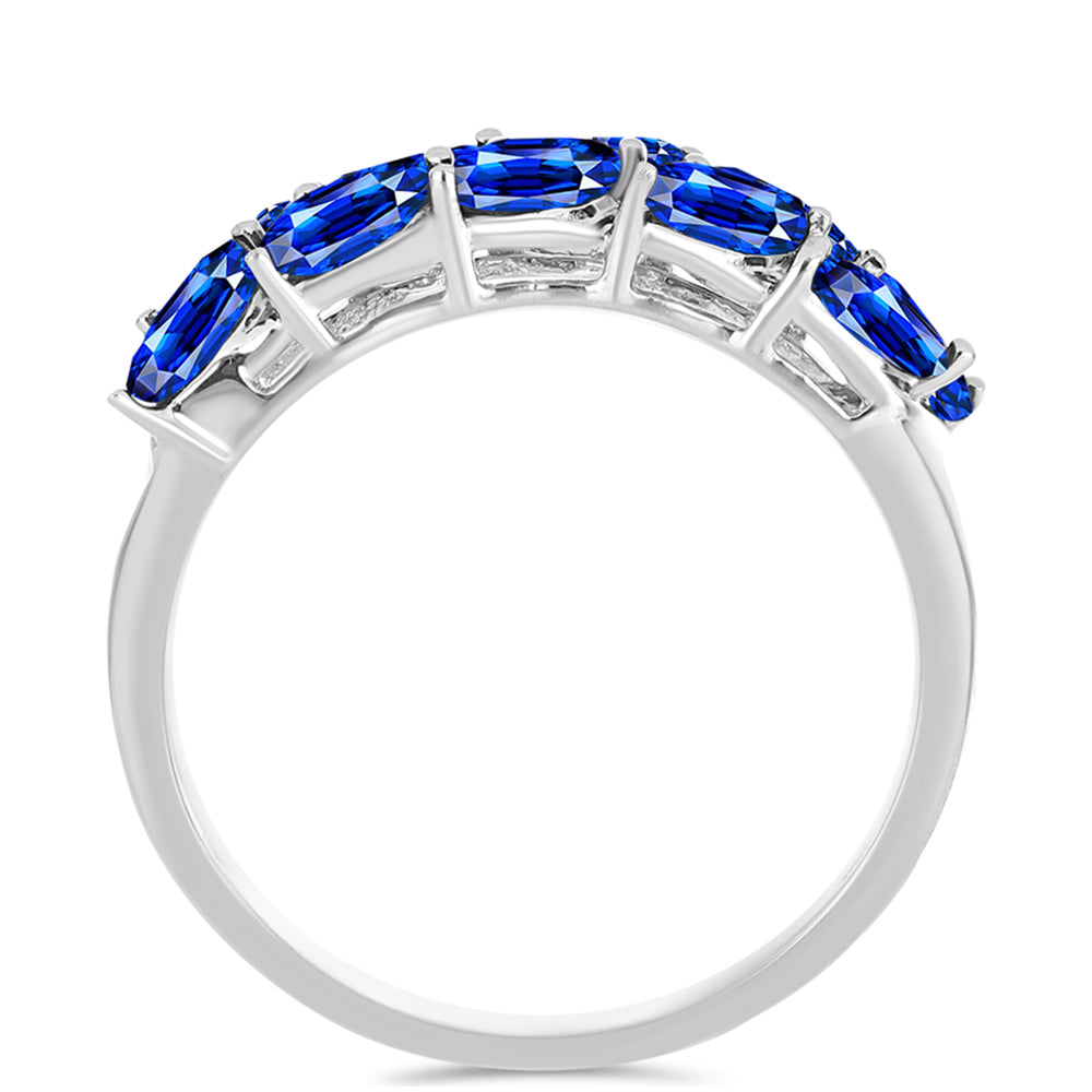 Inel din Argint 925 ( 2.54 grame ) cu Safir Albastru Australian 2.11 Carate 2 