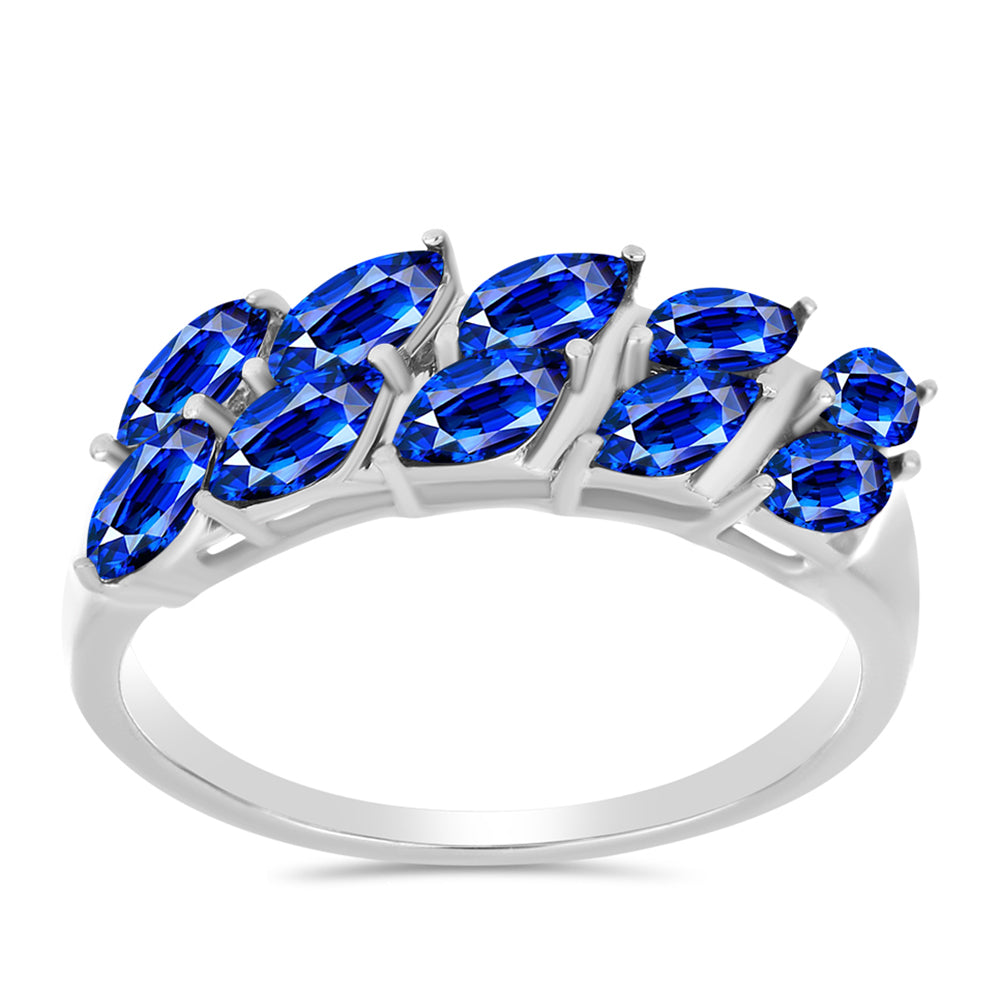 Inel din Argint 925 ( 2.54 grame ) cu Safir Albastru Australian 2.11 Carate