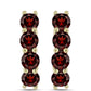 Cercei din Argint 925 Placat cu Aur ( 4.52 grame ) cu Granat Barton 2.63 Carate