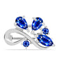 Broşă din Argint 925 ( 1.44 grame ) cu Safir Albastru Australian 1.11 Carate