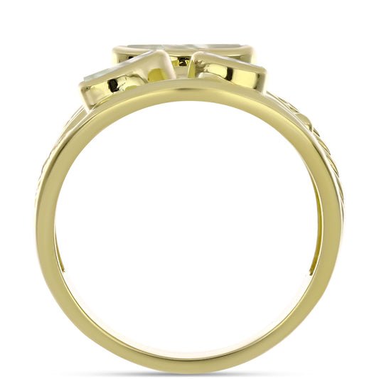 Inel din Argint 925 Placat cu Aur ( 7.02 grame ) cu Sidef 2.59 Carate