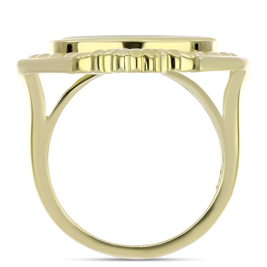 Inel din Argint 925 Placat cu Aur ( 8.64 grame ) cu Sidef 4.31 Carate