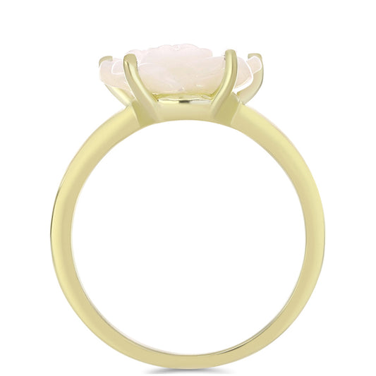 Inel din Argint 925 Placat cu Aur ( 2.53 grame ) cu Sidef 2.59 Carate