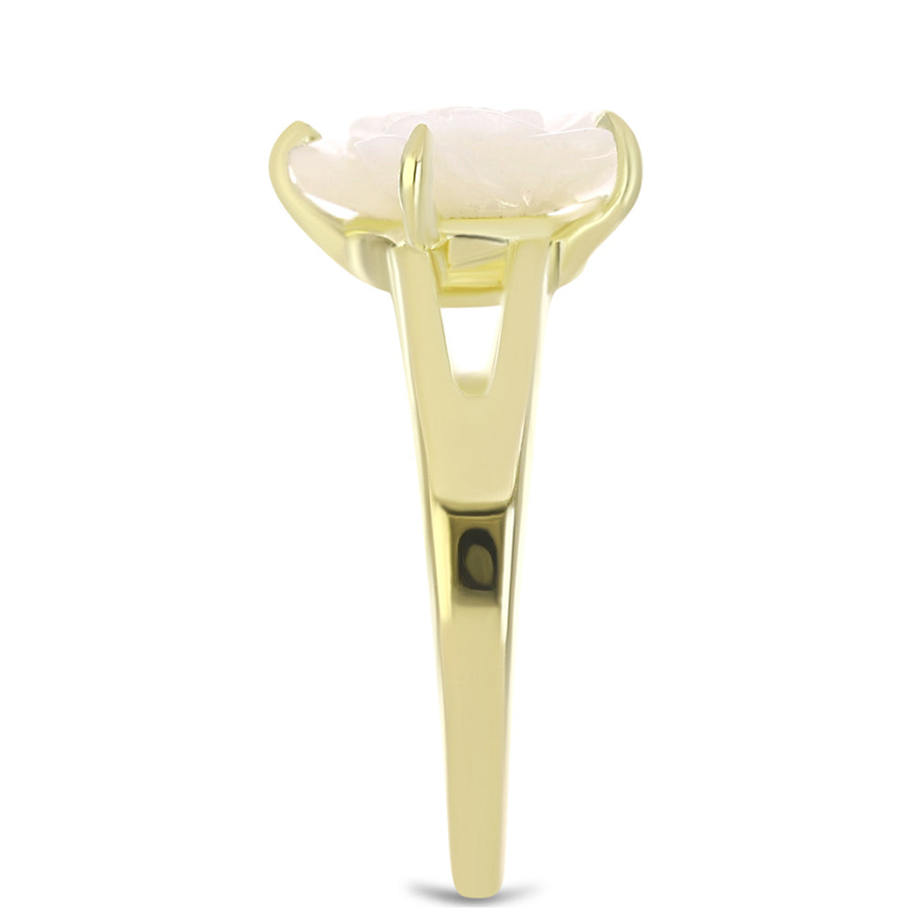 Inel din Argint 925 Placat cu Aur ( 3.1 grame ) cu Sidef 2.59 Carate 4 