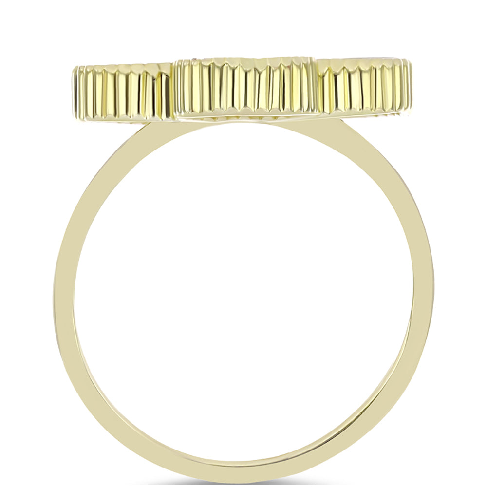 Inel din Argint 925 Placat cu Aur ( 4.94 grame ) cu Sidef 3.78 Carate 2 