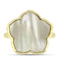 Inel din Argint 925 Placat cu Aur ( 3.56 grame ) cu Sidef 5.01 Carate