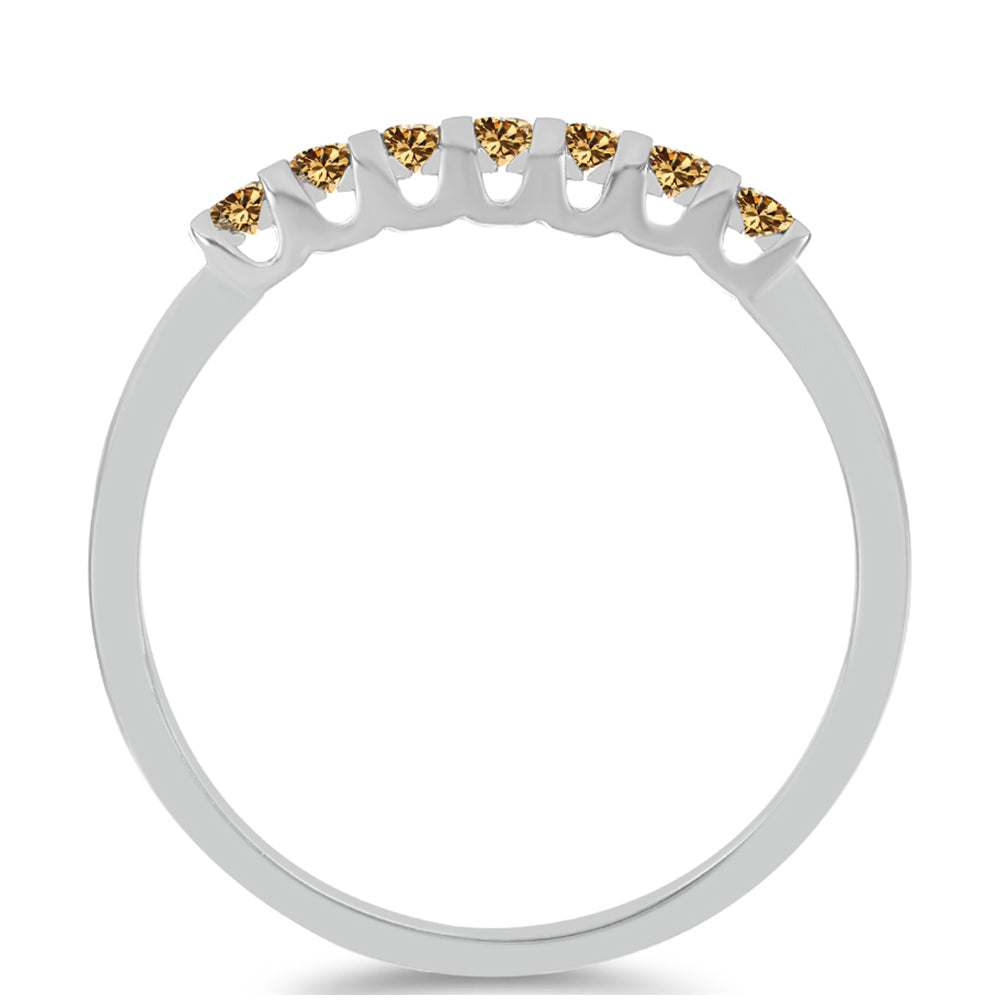 Inel din Argint 925 ( 1.64 grame ) cu Moissanite Șampanie 0.23 Carate