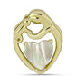 Pandantiv din Argint 925 Placat cu Aur ( 1.86 grame ) cu Sidef 1.31 Carate