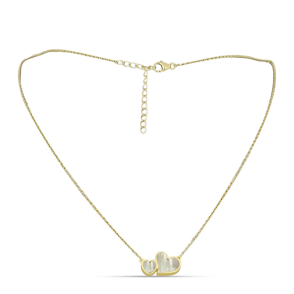 Colier din Argint 925 Placat cu Aur ( 3.78 grame ) cu Sidef 1.9 Carate 1 