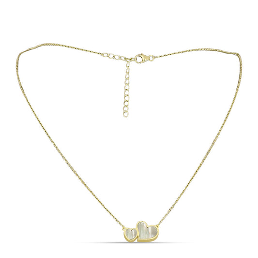 Colier din Argint 925 Placat cu Aur ( 3.78 grame ) cu Sidef 1.9 Carate