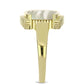 Inel din Argint 925 Placat cu Aur ( 5.81 grame ) cu Sidef 2.52 Carate