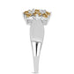 Inel din Argint 925 ( 2.82 grame ) cu Moissanite Șampanie 0.77 Carate
