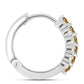 Cercei din Argint 925 ( 3.87 grame ) cu Moissanite Șampanie 0.75 Carate