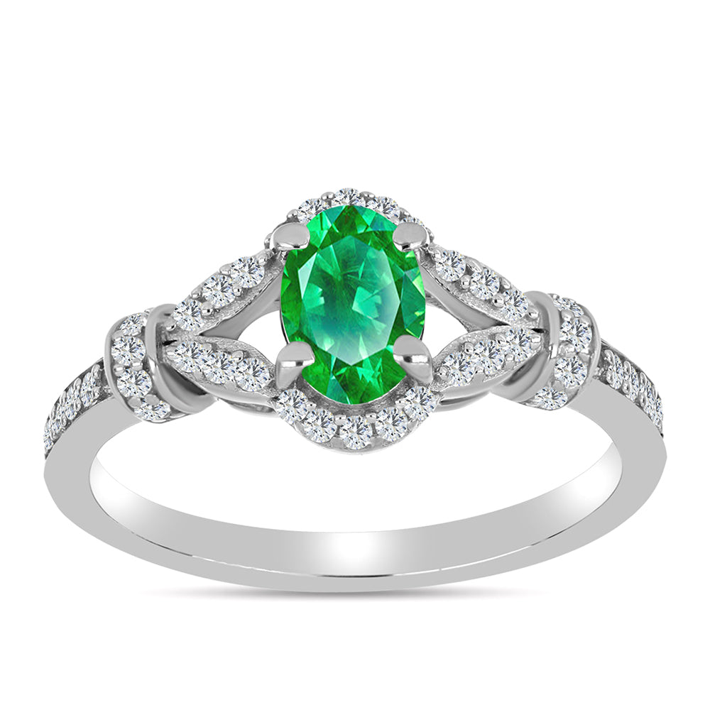 Inel din Argint 925 ( 2.91 grame ) cu Granat Kijani și Topaz Alb 0.97 Carate 3 