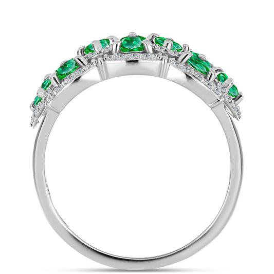 Inel din Argint 925 ( 4.52 grame ) cu Granat Kijani 1.96 Carate