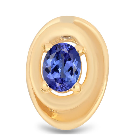 Pandantiv din Argint 925 Placat cu Aur ( 0.65 grame ) cu Tanzanit 0.15 Carate