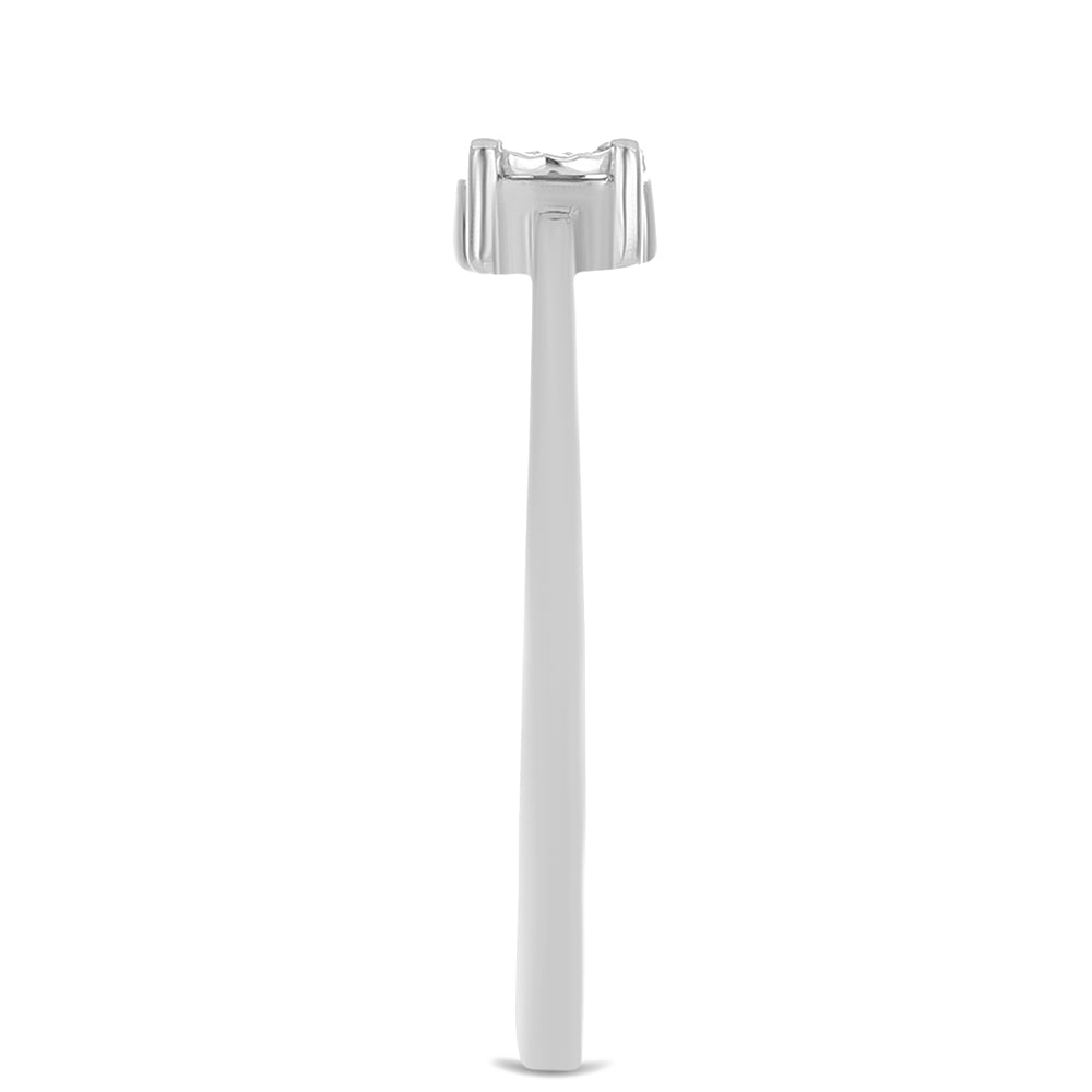 Inel din Argint 925 ( 1.46 grame ) cu Diamant Alb 0.01 Carate 4 