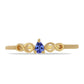 Inel din Argint 925 Placat cu Aur ( 1.63 grame ) cu Tanzanit 0.15 Carate