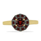 Inel din Argint 925 Placat cu Aur ( 2.19 grame ) cu Granat Barton 0.74 Carate