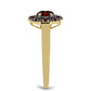 Inel din Argint 925 Placat cu Aur ( 2.19 grame ) cu Granat Barton 0.74 Carate
