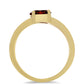 Inel din Argint 925 Placat cu Aur ( 2.25 grame ) cu Granat Barton 0.92 Carate