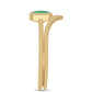 Inel din Argint 925 Placat cu Aur ( 2.47 grame ) cu Smarald Brazilian 0.36 Carate