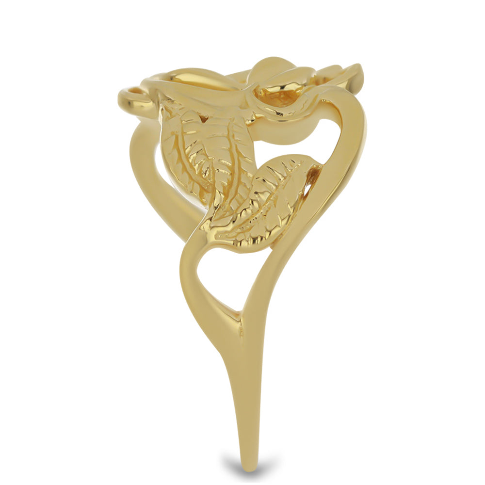 Inel din Argint 925 Placat cu Aur ( 3.8 grame ) cu Smarald Brazilian 0.04 Carate 4 