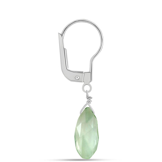Cercei din Argint 925 ( 0.85 grame ) cu Ametist Verde 7.69 Carate