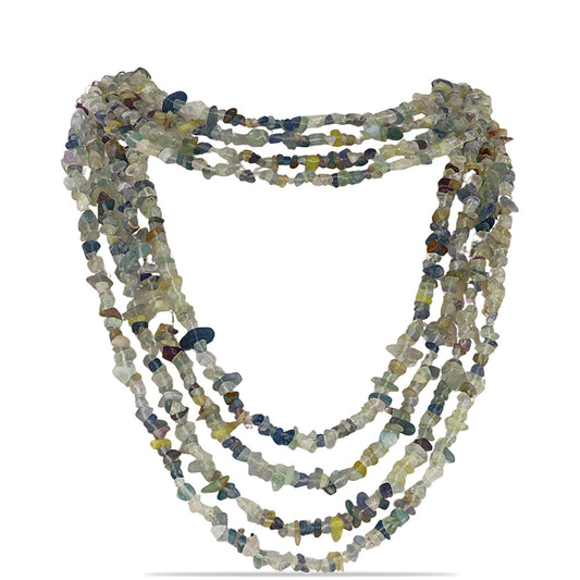 Colier din Pepită ( 119.55 grame ) cu Fluorit Zebra 597.75 Carate