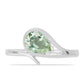 Inel din Argint 925 ( 2.59 grame ) cu Ametist Verde 1.01 Carate