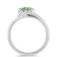 Inel din Argint 925 ( 2.59 grame ) cu Ametist Verde 1.01 Carate