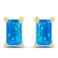 Cercei din Argint 925 Placat cu Aur ( 1.14 grame ) cu Opal Etiopian ”Paradis” 0.37 Carate