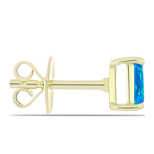 Cercei din Argint 925 Placat cu Aur ( 1.14 grame ) cu Opal Etiopian ”Paradis” 0.37 Carate