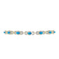 Brățară din Argint 925 Placat cu Aur ( 9.24 grame ) cu Opal Etiopian ”Paradis” și Topaz Alb 3.79 Carate