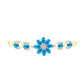 Brățară din Argint 925 Placat cu Aur ( 7.69 grame ) cu Opal Etiopian ”Paradis” și Topaz Alb 3.73 Carate