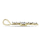 Cruce Pandantiv din Argint 925 Placat cu Aur ( 2.59 grame ) cu Diamant Alb 0.05 Carate