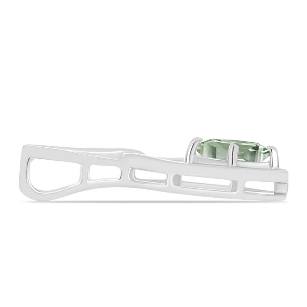 Pandantiv din Argint 925 ( 1.82 grame ) cu Ametist Verde 0.59 Carate 2 