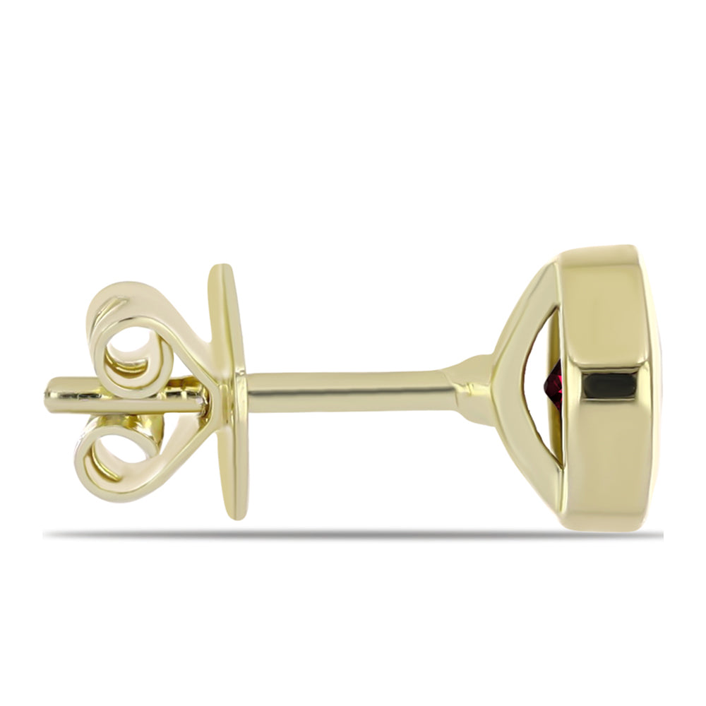 Cercei din Argint 925 Placat cu Aur ( 2.01 grame ) cu Granat Rodolit 1.23 Carate 2 