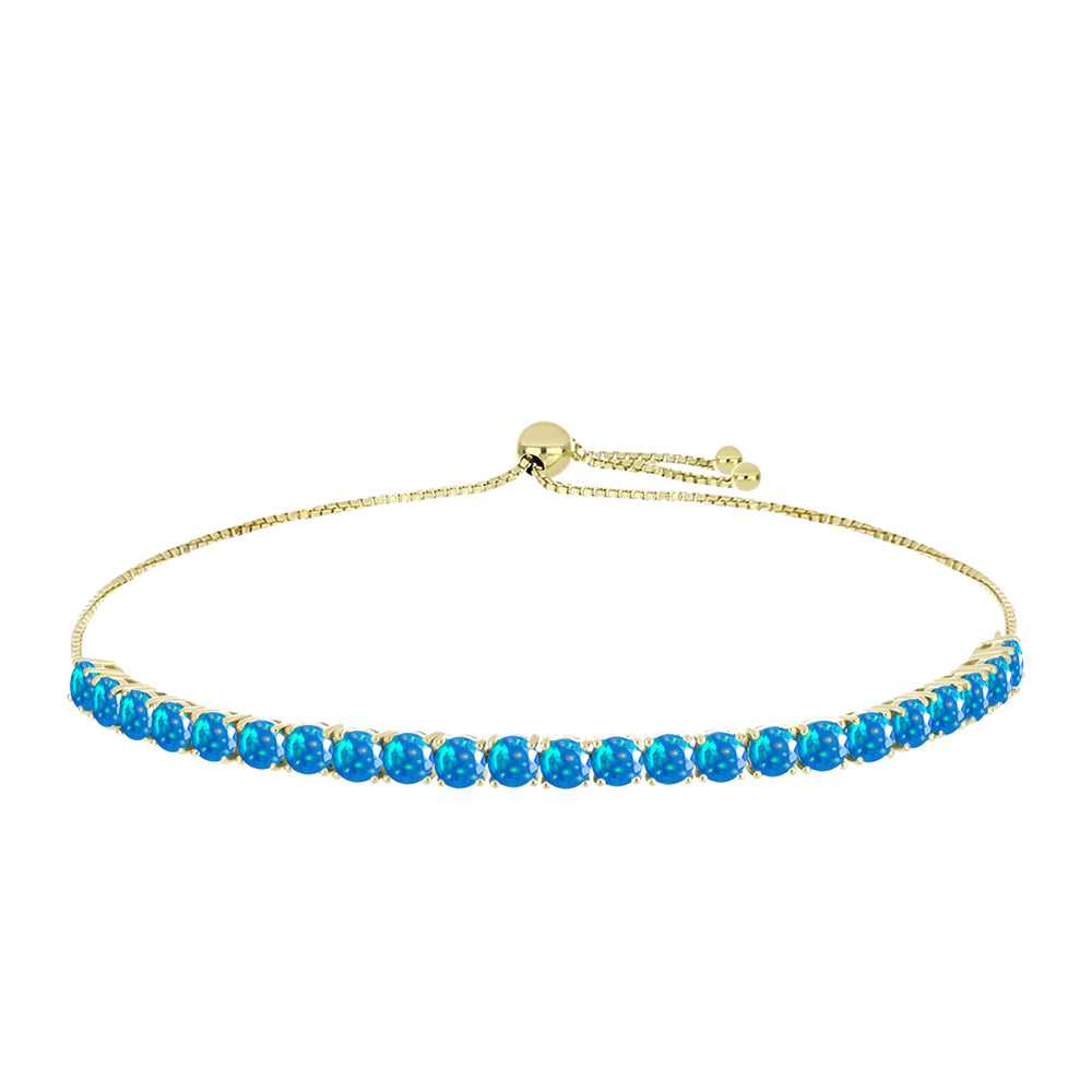 Brățară din Argint 925 Placat cu Aur ( 6.45 grame ) cu Opal Etiopian ”Paradis” 3.58 Carate