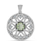Pandantiv din Argint 925 ( 4.31 grame ) cu Ametist Verde 1.42 Carate