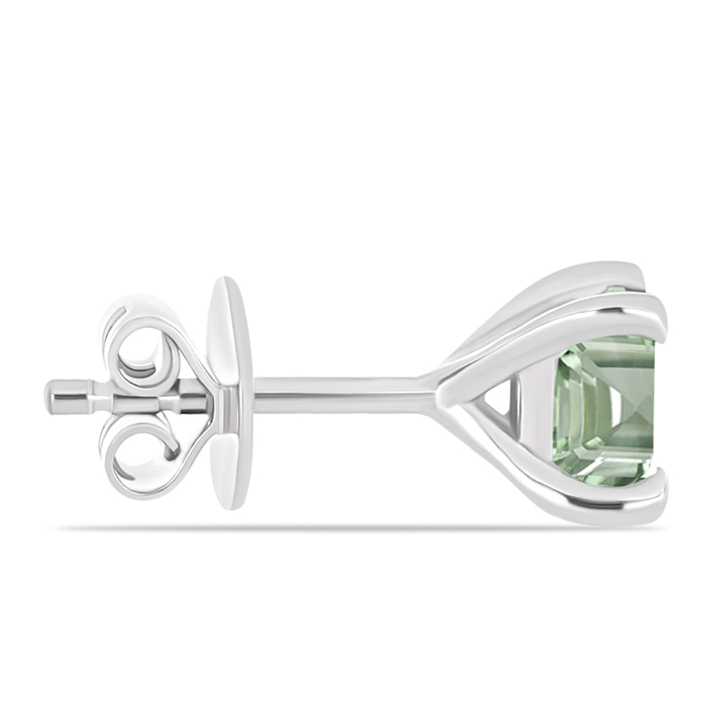 Cercei din Argint 925 ( 1.45 grame ) cu Ametist Verde 1.19 Carate 2 