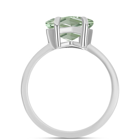 Inel din Argint 925 ( 2.28 grame ) cu Ametist Verde 1.59 Carate