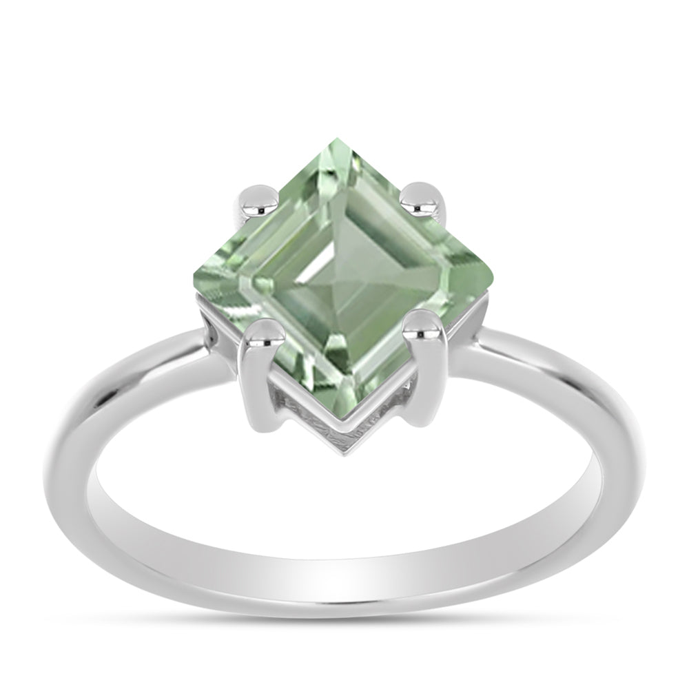 Inel din Argint 925 ( 2.28 grame ) cu Ametist Verde 1.59 Carate