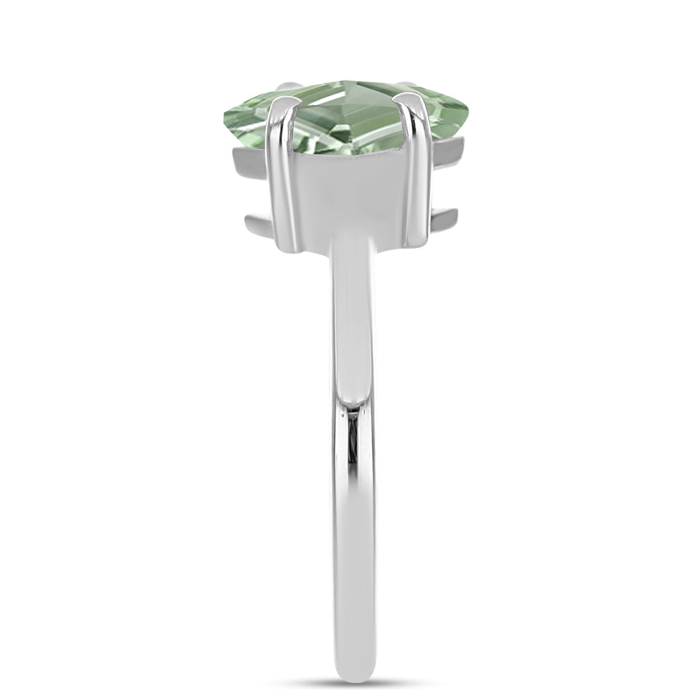 Inel din Argint 925 ( 2.28 grame ) cu Ametist Verde 1.59 Carate