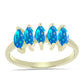 Inel din Argint 925 Placat cu Aur ( 2.33 grame ) cu Opal Etiopian ”Paradis” 0.71 Carate