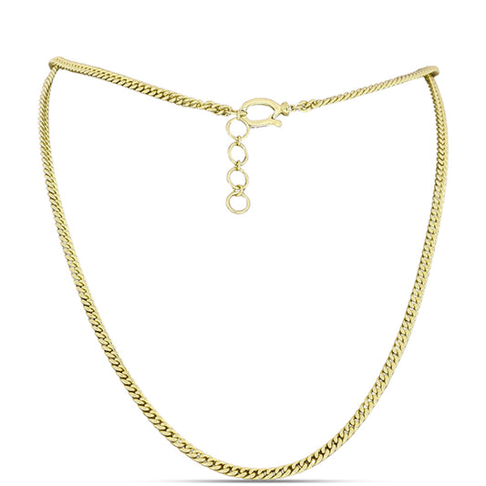 Lanț din Argint 925 Placat cu Aur ( 13.79 grame ) 0.05 Carate ( Colier )