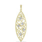 Pandantiv din Argint 925 Placat cu Aur ( 3.32 grame ) cu Diamant Alb 0.03 Carate