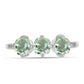 Inel din Argint 925 ( 1.98 grame ) cu Ametist Verde 1.6 Carate