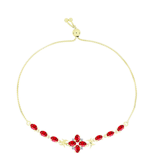 Brățară din Argint 925 Placat cu Aur ( 3.96 grame ) cu Agat Roșu și Topaz Alb 2.49 Carate