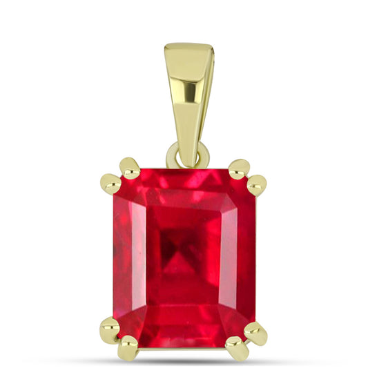 Pandantiv din Argint 925 Placat cu Aur ( 1.27 grame ) cu Agat Roșu 3.01 Carate